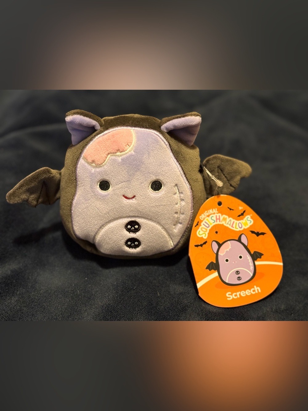Squishmallows 4.5” Halloween (Screech the Franken-Bat) - NWT